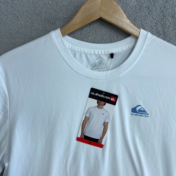 Quiksilver Men's M White T-Shirt Regular Fit Innovate The Future Logo n1013 - Picture 8 of 10